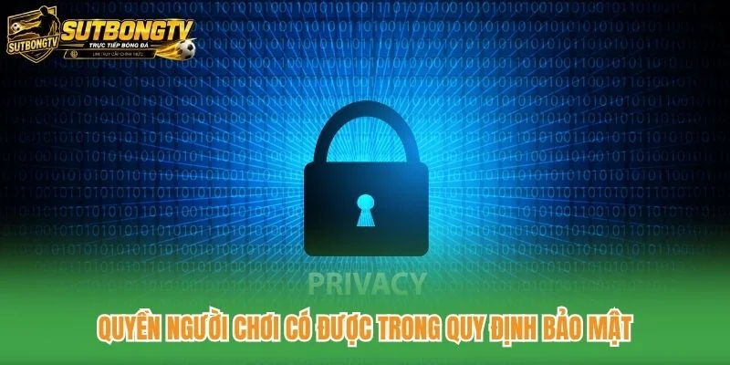 Quyền người chơi có được trong quy định bảo mật